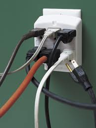 Plugging in more equipments to same switch board will invite accidents