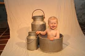 Babies should not be allowed to play with bucket especially when it is filled with a liquid