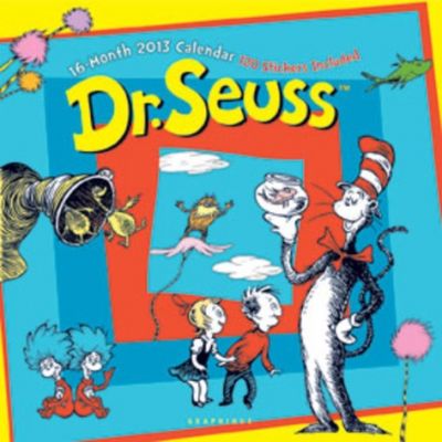 16 Month 2013 Dr.Seuss Wall Calendar -120 Stickers Included! Great for Kids, Classrooms, or Seuss Fans!