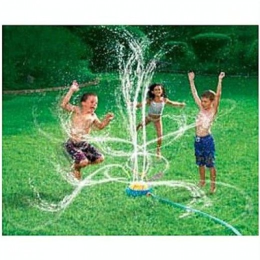 Backyard Water Toys, Sprinklers, and Inflatable Pool Slide For Kids