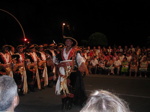 Part of the parade of the Christians