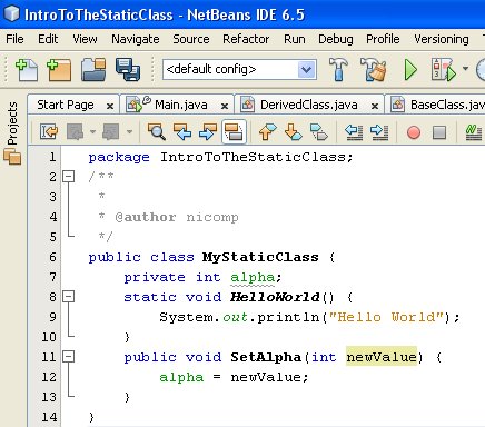 Figure 03 - A property and a method, both non-static are added to the class.