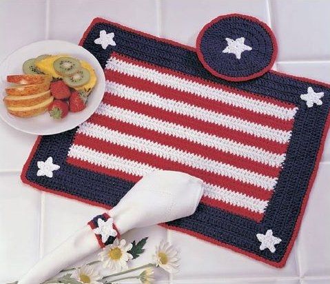 Americana Crochet Place Setting