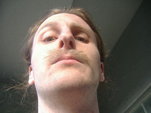 The "Strindberg" look.  This is not how your moustache should look after wax.
