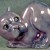 Japanese Porcelain Purple Lustre Playful Puppy Toothbrush Holder Japanese Porcelain Purple Lustre Playful Puppy Toothbrush Holder