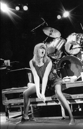 Chrissy Amphlett performing- picture courtesy of Cancer Council NSW