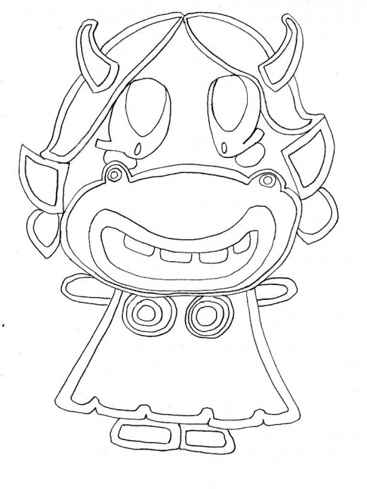 baby moshling coloring pages - photo #17