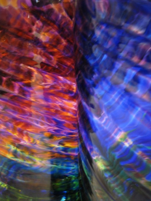 Two Artist Blown Glasses Side by Side copyright:njg