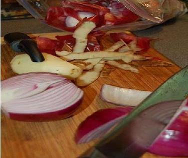 Adding extra fresh vegetables to frozen scraps helps round out your stock
