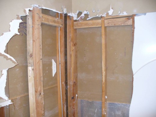 Some drywall out