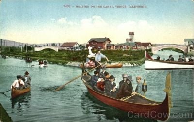 Boating on the Canal, Venice, California