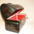 Vintage Thermos Black Dome Top Lunch Box - Hand Painted Vintage Thermos Black Dome Top Lunch Box - Hand Painted