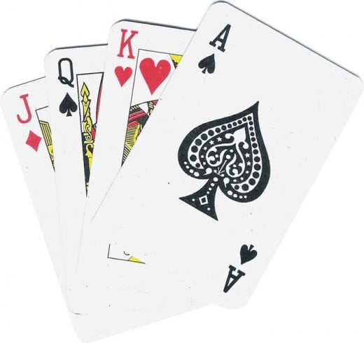 Texas Hold'em uses a standard, five card deck.