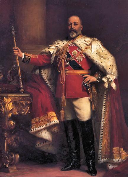 King Edward VII - ruled from 1901 to 1910  (public domain photo from Wikipedia  http://en.wikipedia.org/wiki/List_of_British_monarchs)