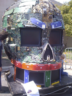 Electronics sculpture