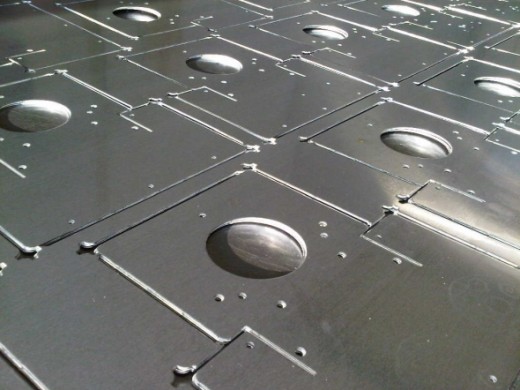 CNC punching sheet metal work