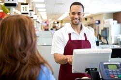Being a cashier is one example of side income
