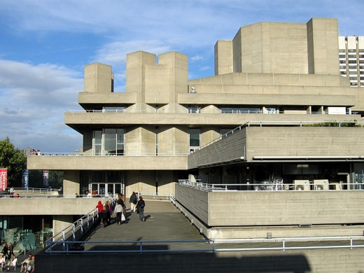 The Royal National Theatre, part of the South Bank arts scene