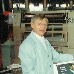 Dad at a Printing show possibly 1990s?
