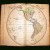 Vintage atlas showing the Americas