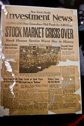New York Daily Investment News V. 1 No. 137 Friday, October 25, 1929 Photo used under Creative Commons Attribution License
