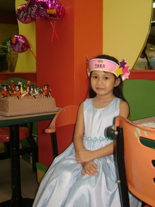 Zara, during her 7th birthday