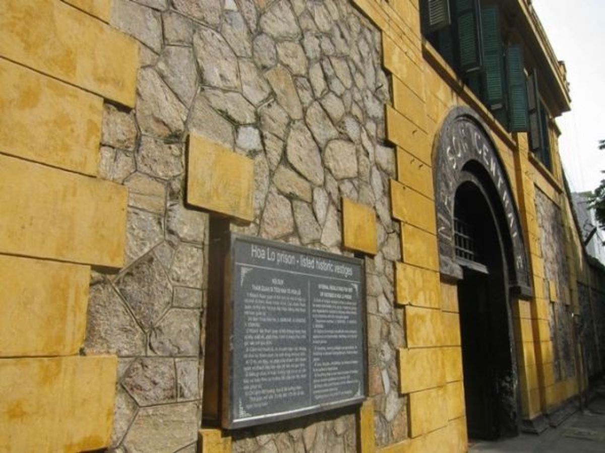 The entrance to Hoa Lo Prison