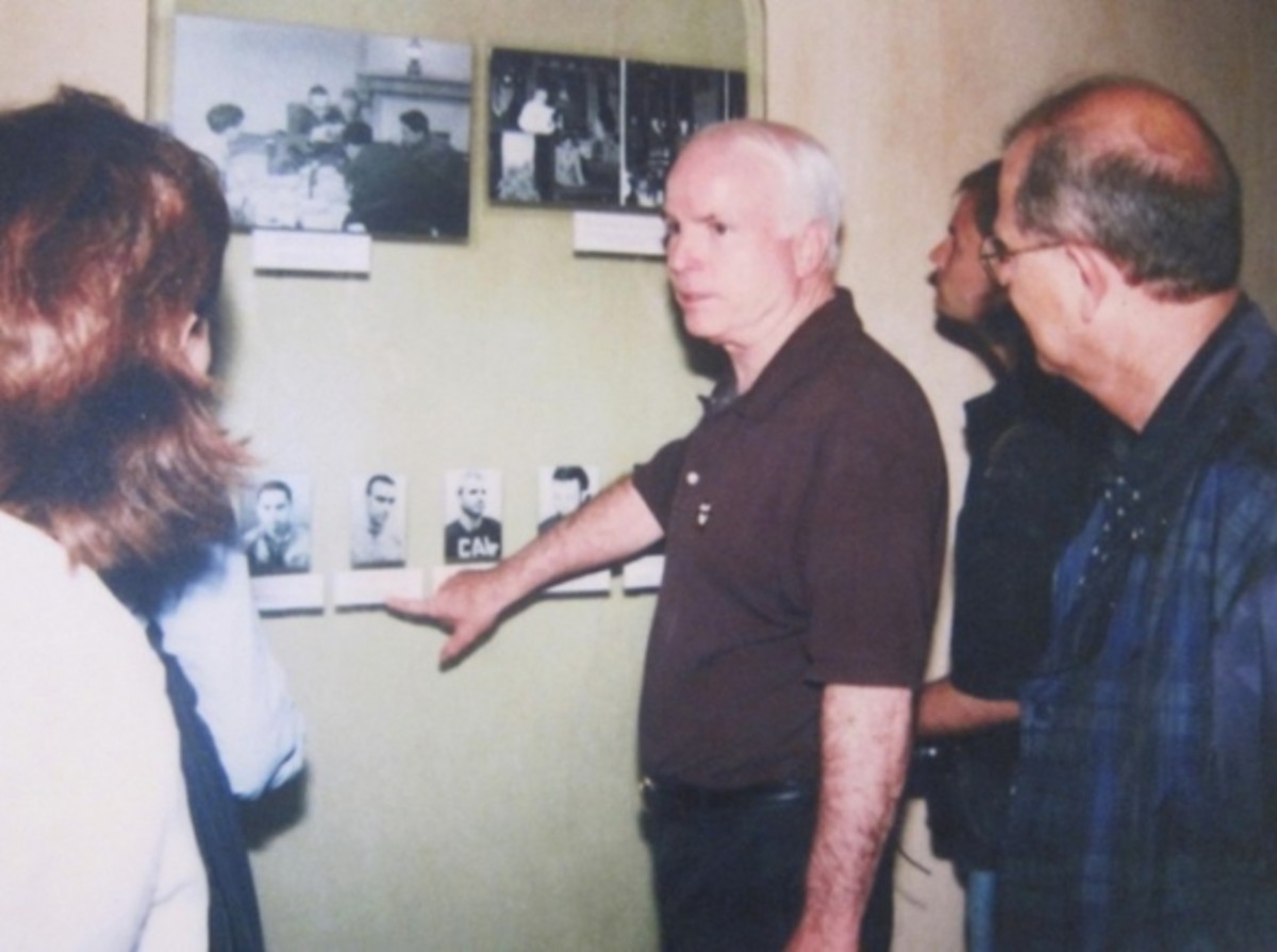 Senator McCain who was one of those detained in Hoa Lo came back to visit
