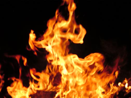 You might set the table cloth on fire.