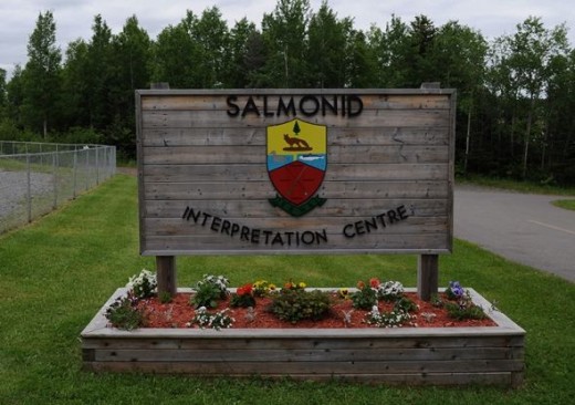 The Salmoid Interpretation Centre entrance.
