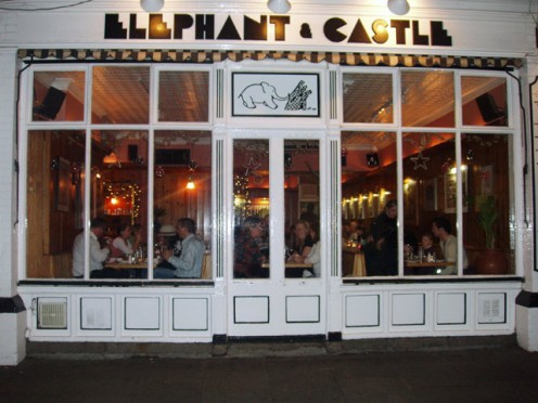The Elephant & Castle Pub in Dublin, Ireland. See the link at left for French Toast on the menus, and history.