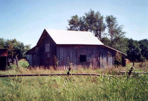 Grandad's barn near Potwin taken 2002