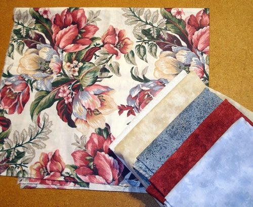 A different set of co-ordinated quilt fabrics