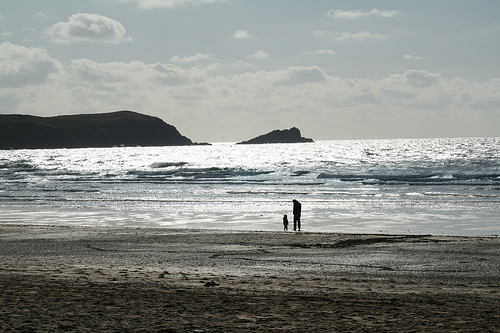 Posh Restaurants in Newquay: The view from Fistral Blu Restaurant, Newquay.  
