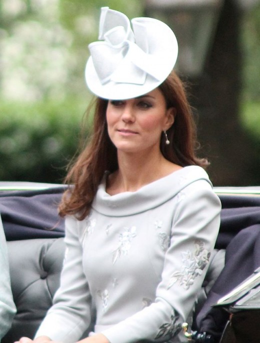 Catherine at the Trooping of the Colour ceremony in 2012