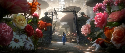 Flower Scene in Alice in Wonderland 2010 Film