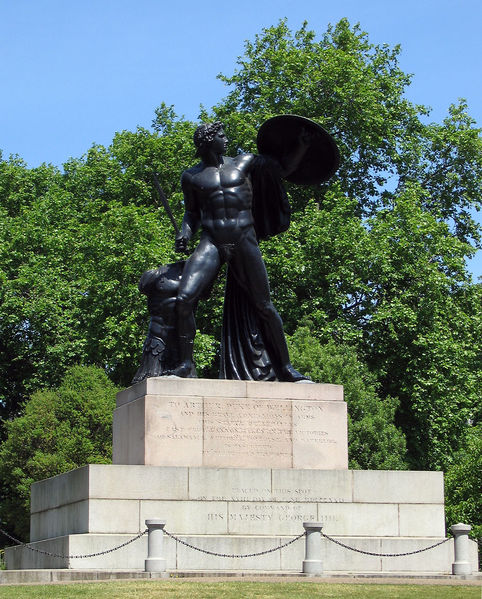 The Achilles statue on the Wellington Memorial at Hyde Park Corner