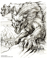 Aggressive werewolf