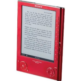 Red Sony PRS-505 Ebook Reader