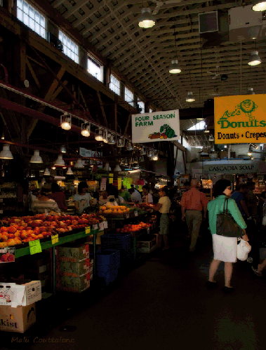 The Market at Granville Island is great for buying fresh fish, fruits and vegetables