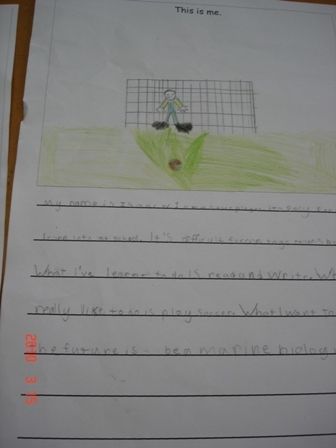 2.b An example of the writing resulting from the whole class modelling.