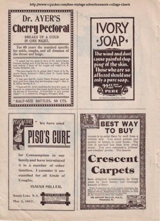 Vintage Advertisements Free Digital Collage Sheets | hubpages