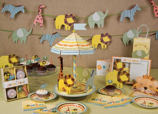 A jungle theme baby shower