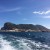 View of Gibraltar from a boat in the bay.