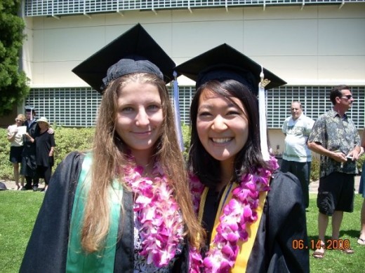 Me and my friend at my graduation... Where my gifts at?