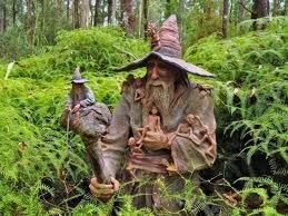 I stood and looked at this wizard like man and he looked as though he belonged in this garden, surrounded by gorgeous ferns.