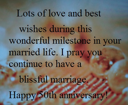 Happy 50th Year Wedding  Anniversary  Wishes  and Quotes  