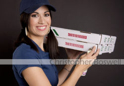 Megan Kumakura Playing a Pizza Delivery Person