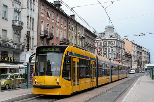Siemens Combino tram, the longest tram in Europe.