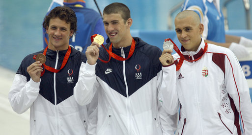 Olympic swimmer Michael Phelps struggled with ADHD as a child. Source: http://commons.wikimedia.org/